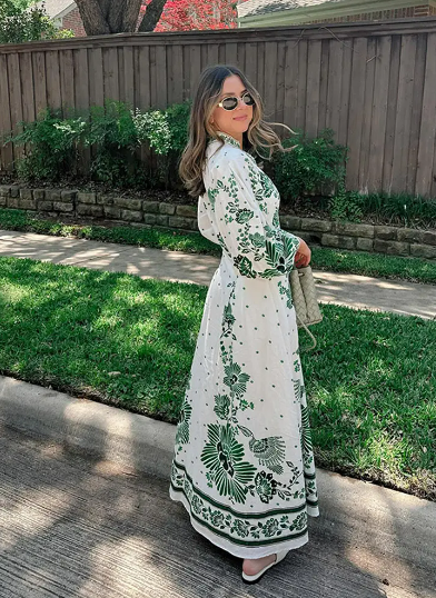 Botanical Elegance Maxi Dress